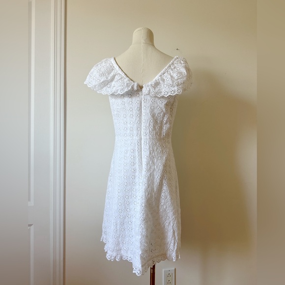 Hatley women summer Eyelet Shift Dress - White size small - Picture 4 of 9